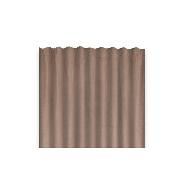 Zasłona z taśmą FAMOUS CHIC 135x270 beżowy